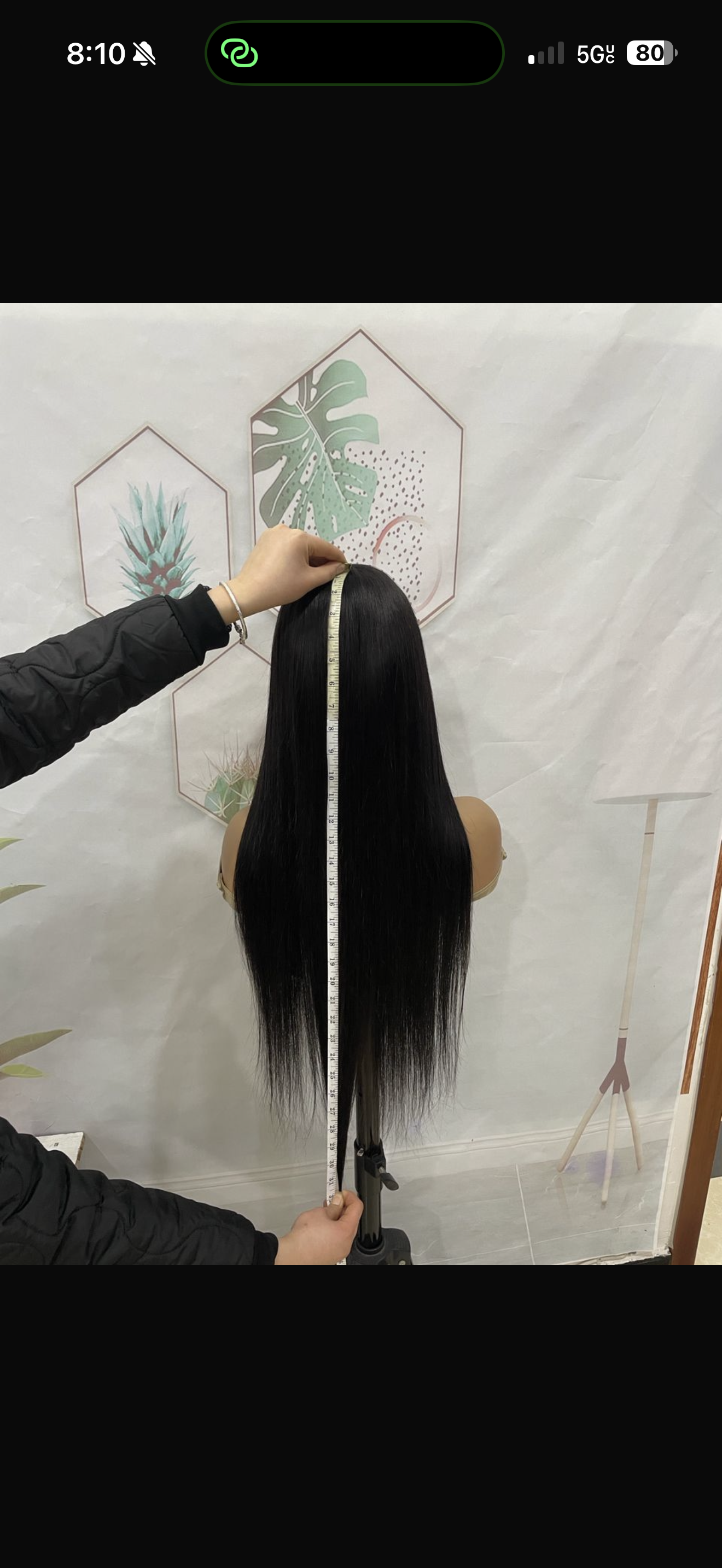 7*5 straight 30 inches  glue less , pre cut , pre bleached , pre plucked , 200% density , human hair